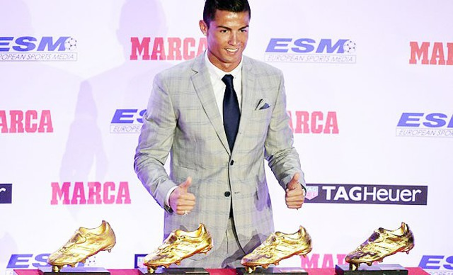 Ronaldo và bộ sưu tập Giày vàng